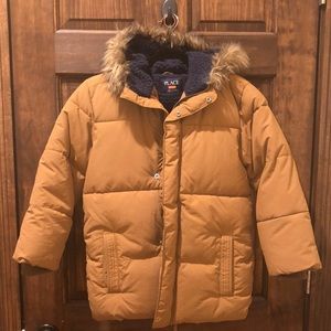 Kids fleeced lined winter coat in great condition